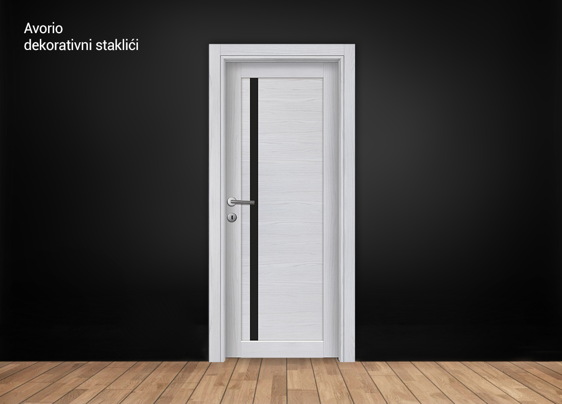 Long life premium crni staklici vertikalni Avorio