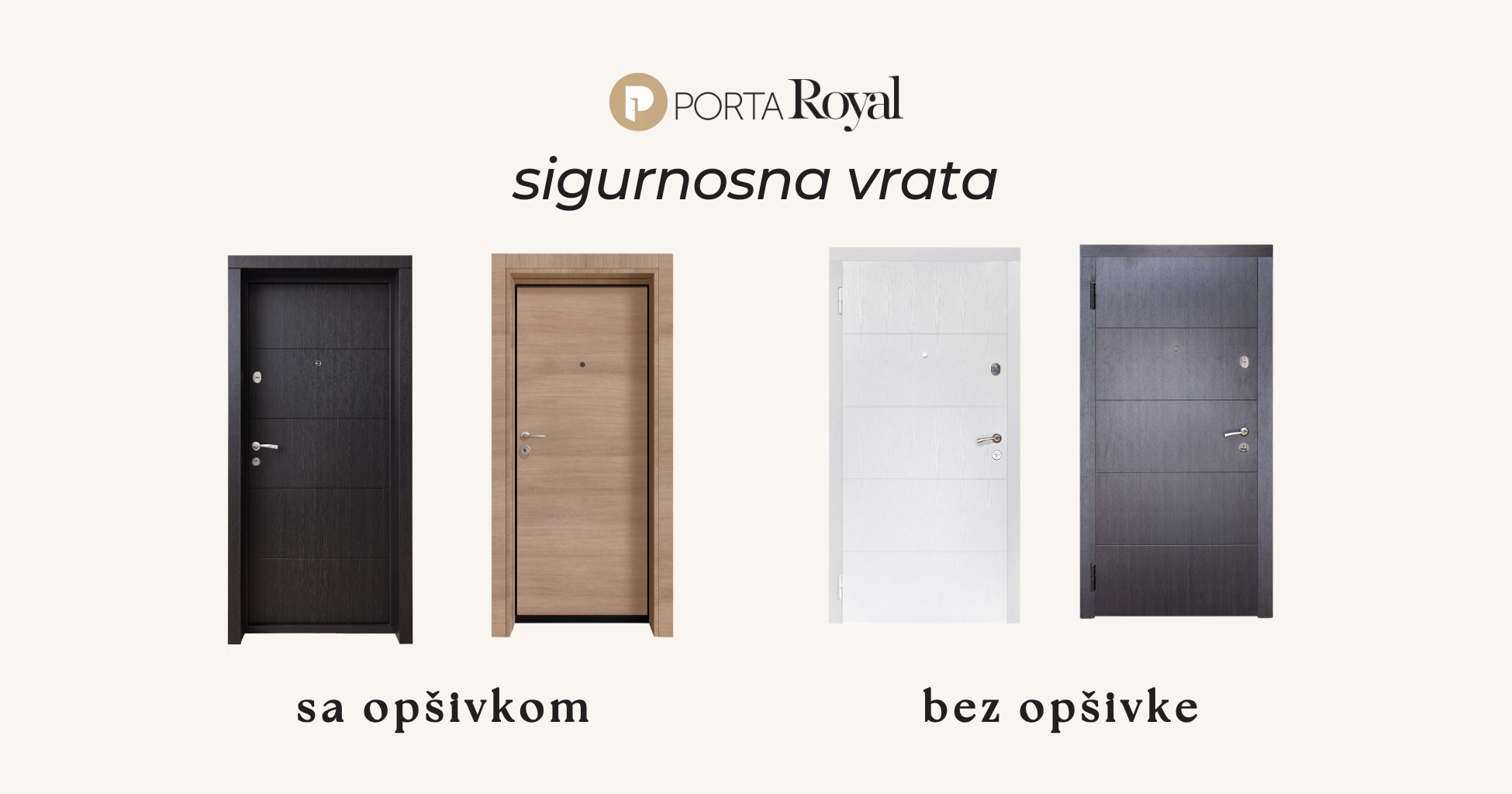 Sigurnosna vrata sa opšivkom na unutrašnjem ulazu u stan