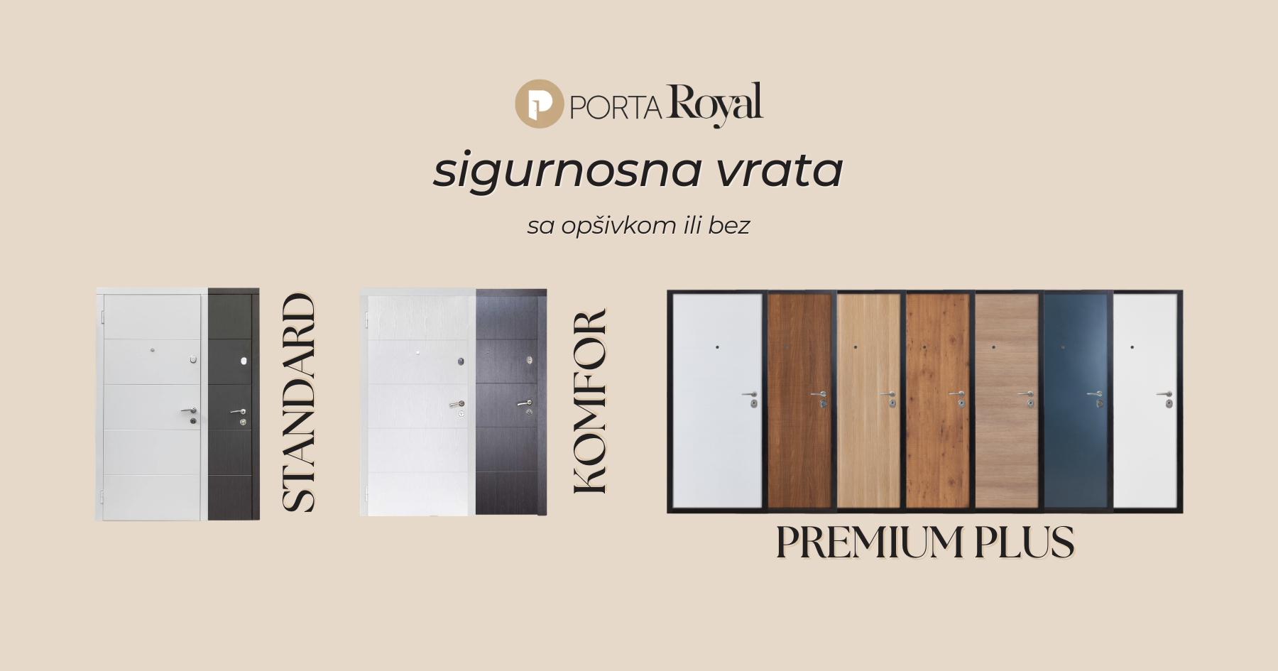 Sigurnosna vrata sa opšivkom na unutrašnjem ulazu u stan